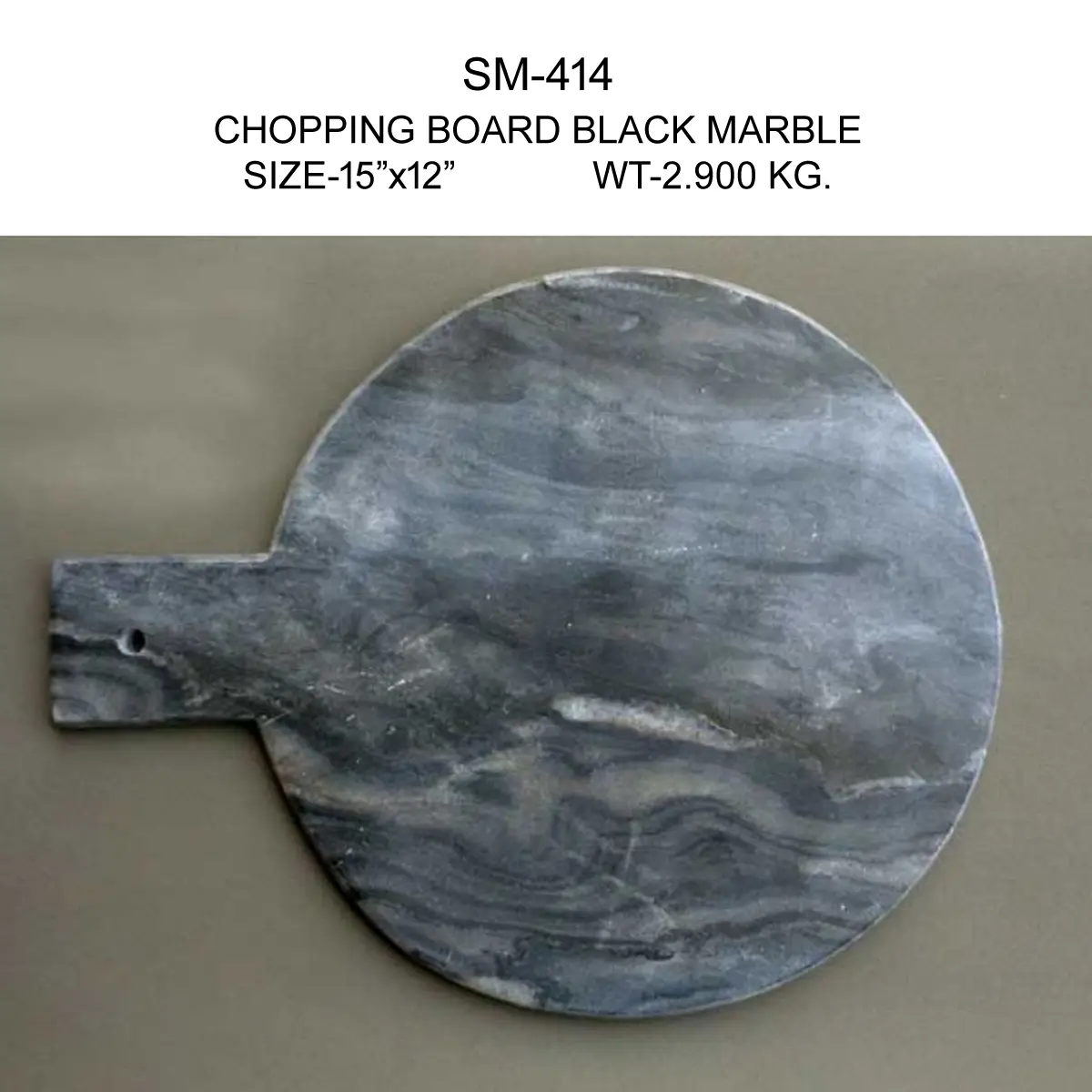 CHOPPING BOARD BLACK MARBLE